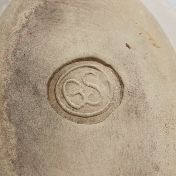 Trinket Dish Soap Dish Fish Oval Pottery Ceramic 6.5 x 4.75 inches - Picture 6 of 7